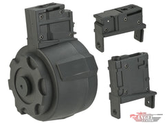 Angel Custom 1500 Round Firestorm Airsoft AEG Drum Flashmag (Model: Bundle Set / Black) image 0