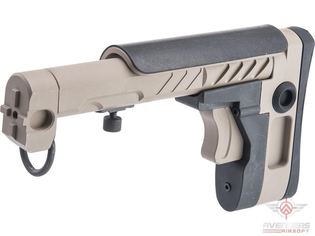 Avengers PT-3 Adjustable Folding Stock for AK Series Airsoft Rifles (Color: Tan) image 0