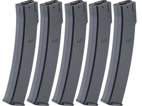 Arcturus EMM Variable Cap 30/95 Round Mid-Cap Magazine for PP-19 Series Airsoft AEG SMGs (Package: 5x Magazines) image 0