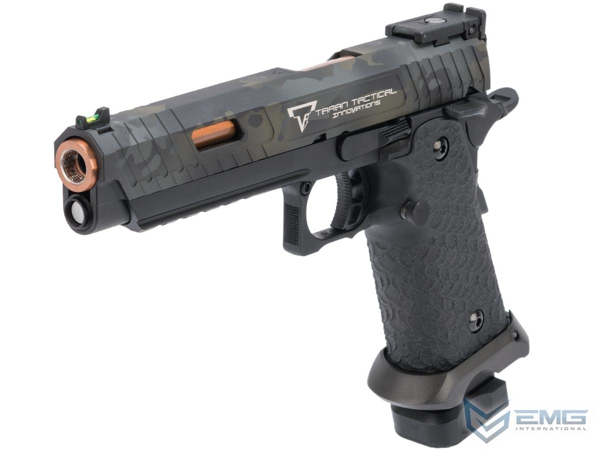 EMG TTI Licensed JW3 2011 Combat Master Airsoft Training Pistol w/ Black Sheep Arms Custom Cerakote (Type: Green Gas Mag / Black Camo Slide) image 0