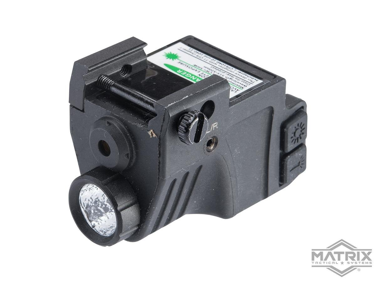 Matrix Rechargeable 550 Lumen Compact Weapon Light w/ Visible Laser Aiming Module (Model: Red Laser) image 0
