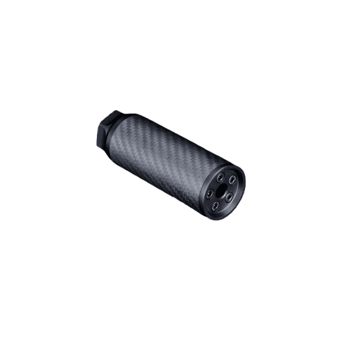 Silverback Airsoft Carbon Dummy Suppressor | Airsoft Mock Suppressor - 16mm CW / 115mm / Short / OD 40mm / ID 37mm image