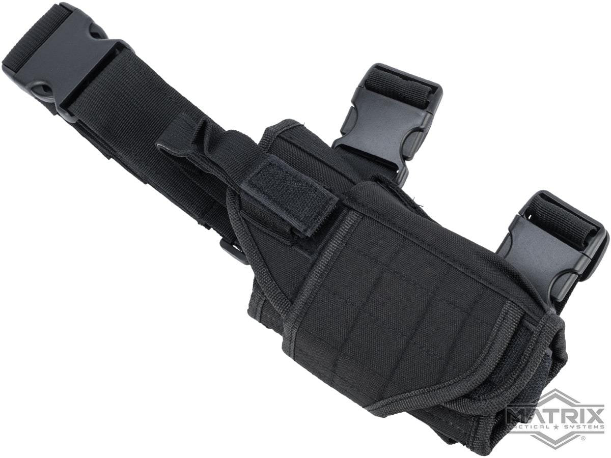 Matrix Tornado Universal Tactical Thigh / Drop Leg Holster (Color: Black / Right) image 0