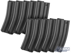 6mmProShop 140rd Mid-Cap Magazine for M4 Airsoft AEG (Color: Black /10Pack image 0