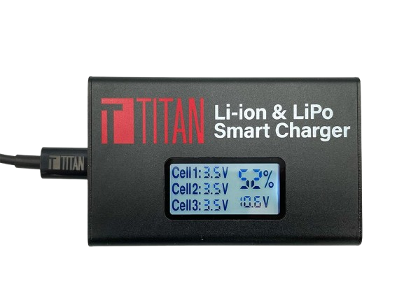 Titan Power Digital Charger for LiPo AEG Batteries (Model: USB-C Charger) image 0