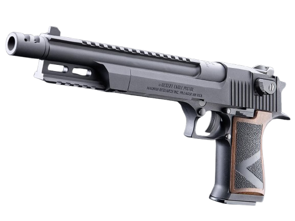 Custom Raccoon Special Hand Cannon .50AE Desert Eagle Gas Blowback Airsoft Pistol (Color: Black / Green Gas) image 0