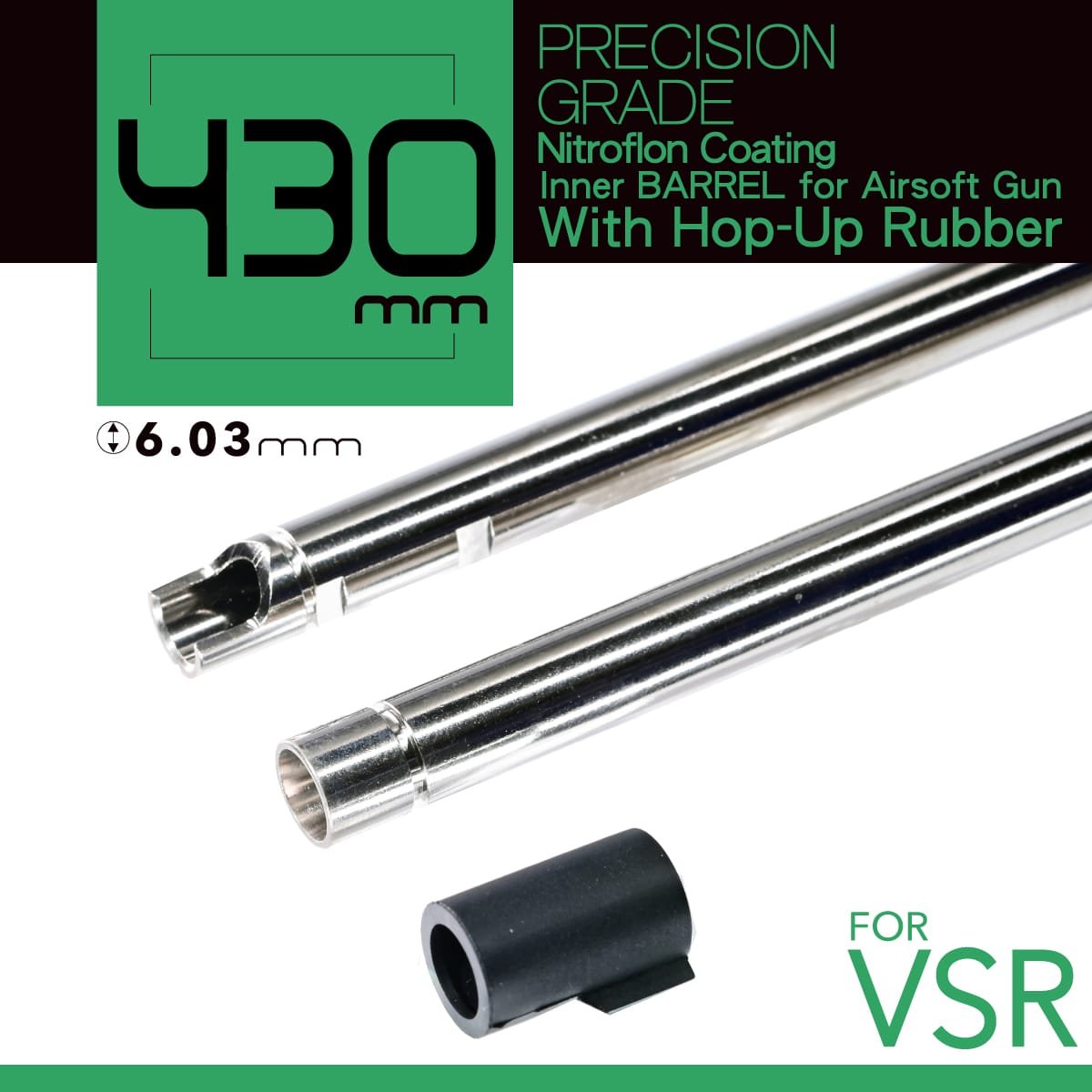 Unicorn Airsoft 6.03 NITROFLON Coated Brass Inner Barrel for VSR-10 Airsoft Sniper Rifles (Length: 430mm) image 0