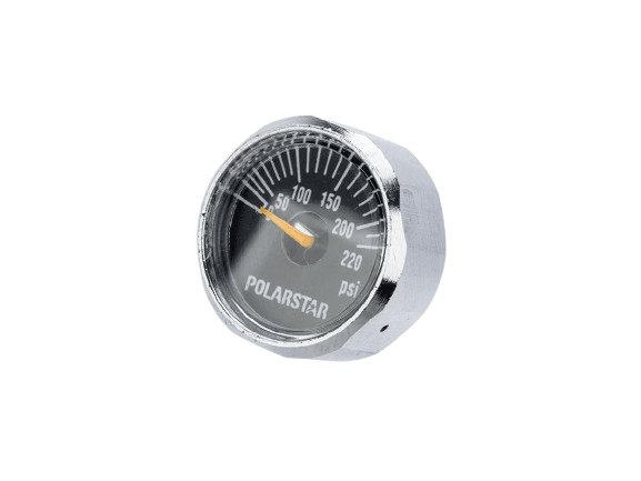 PolarStar Replacement Pressure Gauge for MicroReg Air Regulators 0-220psi, 25mm image 0