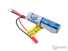EMG 7.4v High Performance Premium Li-Ion FCU Airsoft Battery (Model: JST / 350mAh) image 0