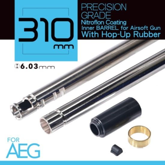 Unicorn Airsoft 6.03 NITROFLON Coated Brass Inner Barrel for Airsoft AEG Rifle (Length: 310mm) image 0