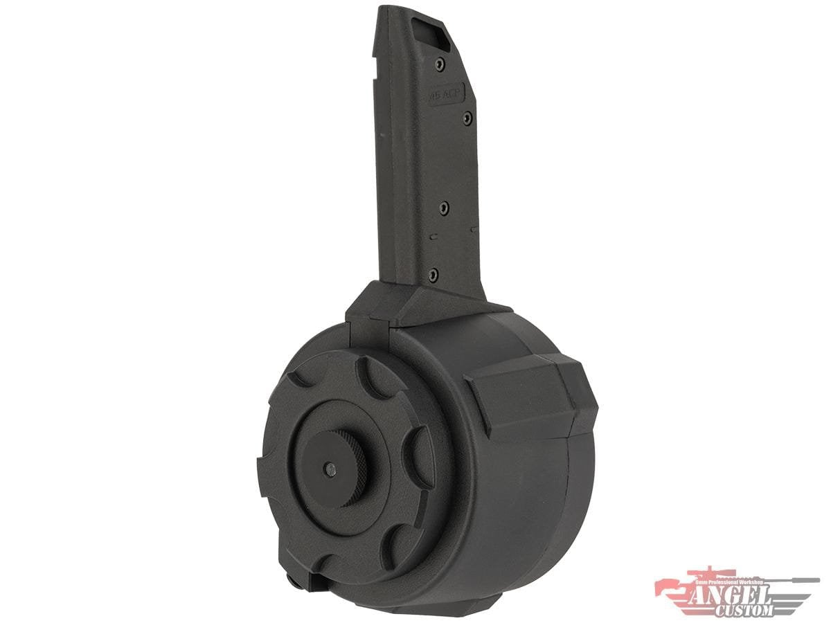 Angel Custom 1500 Round Firestorm Airsoft AEG Drum Flashmag (Model: Vector Adapter / Black) image 0
