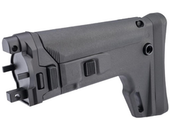 5KU Adjustable ACR Style Folding Stock for CYMA Platinum SMG9 Airsoft Electric Submachine Gun (Color: Black) image 0