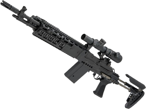 CYMA Sport Full Metal M14 EBR Designated Marksman Rifle Airsoft AEG (Color: Black / EBR Stock) image 0