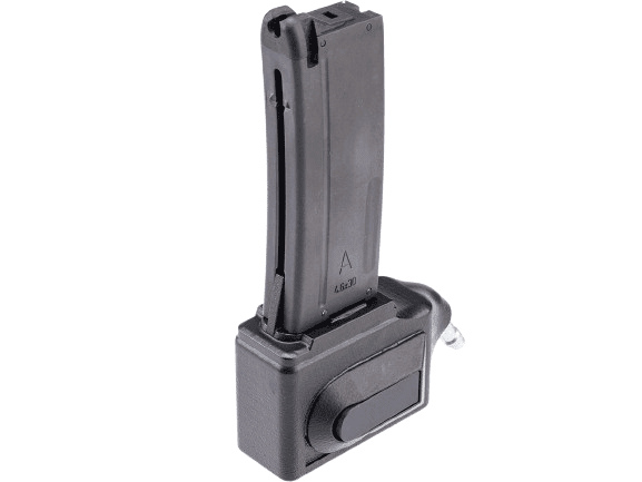 Primary Airsoft HPA to M4 Magazine Adapter for Gas Blowback Airsoft Pistols w/ Magazine (Model: KWA MP7 / Straight) image 0