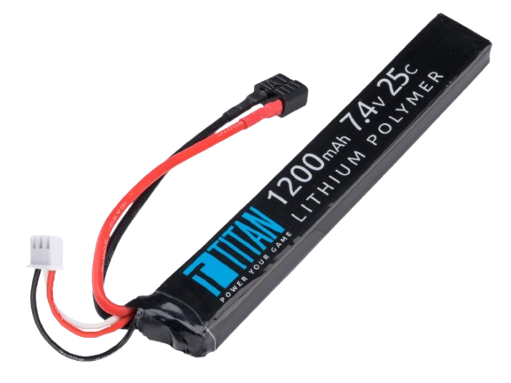 Titan Power 7.4v 25C Stick Type LiPo Battery (Connector: Deans / 1200mAh) image 0