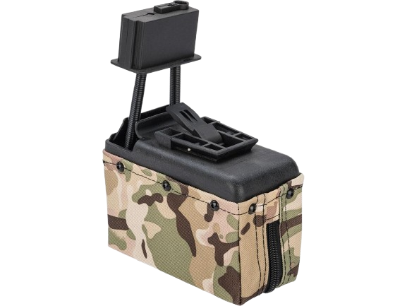 A&K 1500 Round Box Magazine for Airsoft M249 Series AEG (Color: Camo) image 0