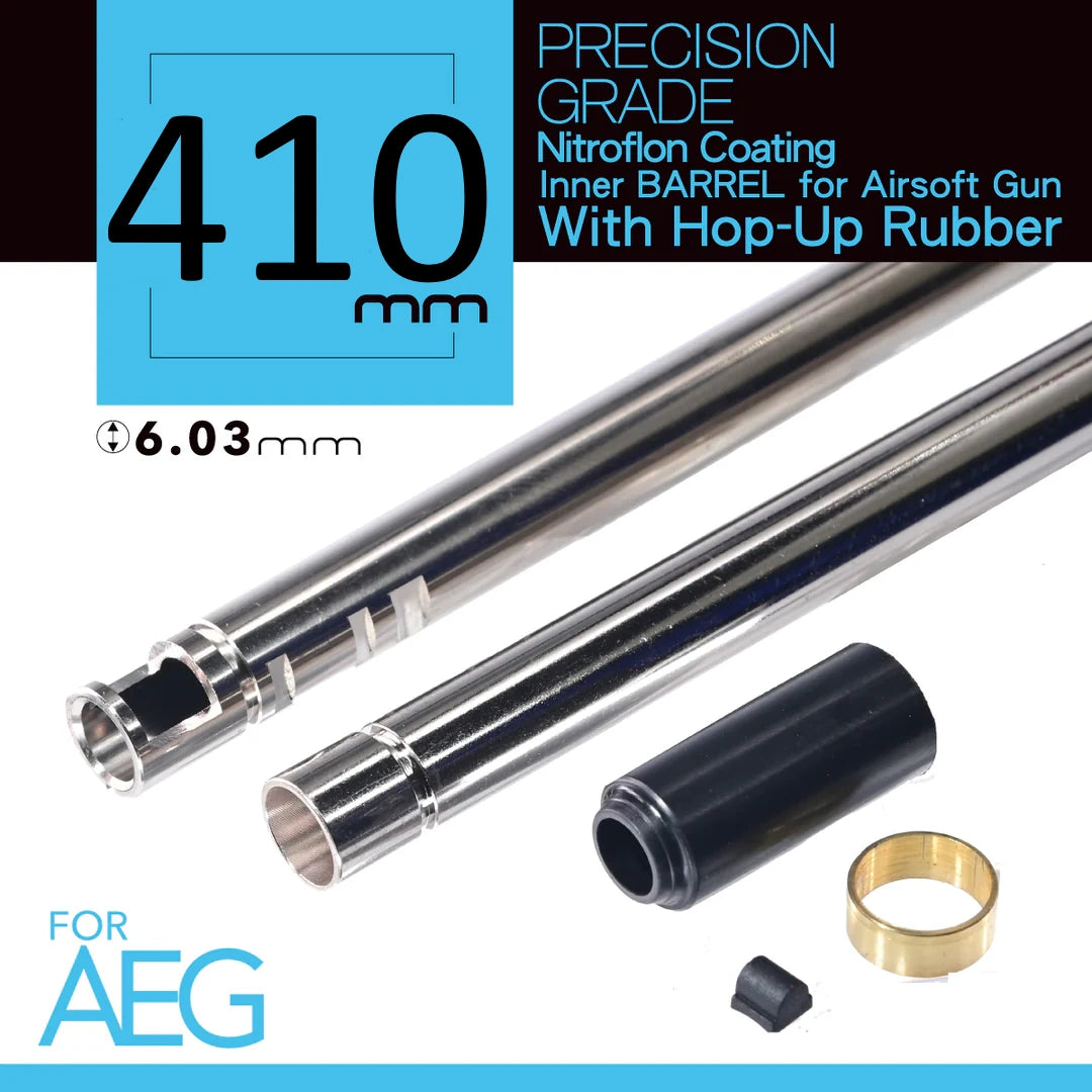 Unicorn Airsoft 6.03 NITROFLON Coated Brass Inner Barrel for Airsoft AEG Rifle (Length: 410mm) image 0