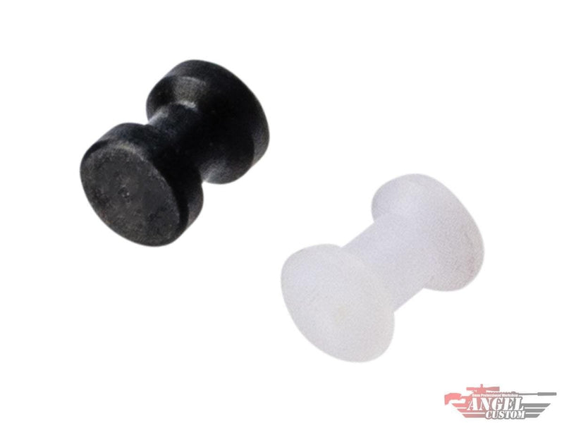 Angel Custom CNC "H-Hop" Hopup Spacer For All Airsoft AEG (Set of 2 / Black & Clear) image 0