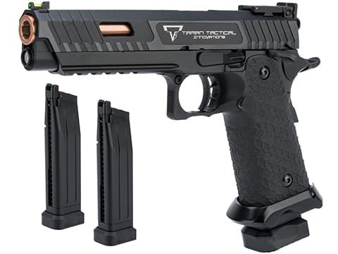 EMG stilTTI Licensed JW3 2011 Combat Master Airsoft Training Pistol (Model: Green Gas / Add 2 Spare Magazines) image 0