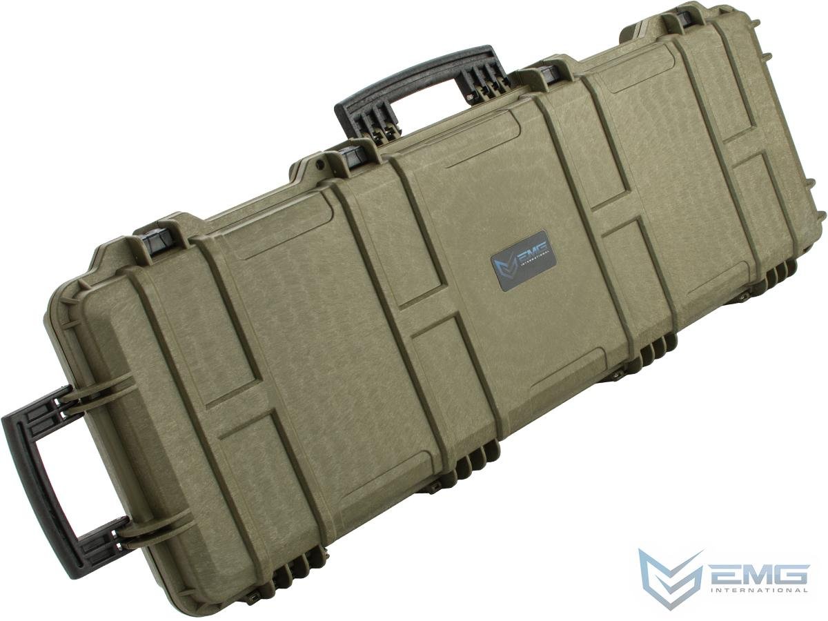 EMG Transporter Lockable 42" Hard Case w/ Low-Profile Wheels & Pluckable Inner Foam (Color: Military Green) image 0