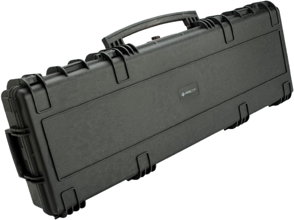 Armory 45" Waterproof Rolling Hard Shell Locking Gun Case w/ Custom Grid Foam image 0