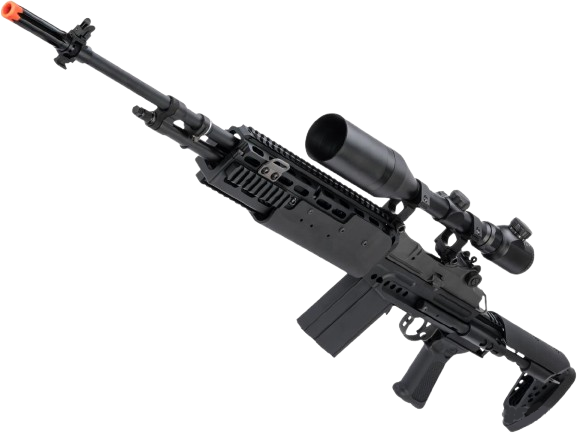 G&G Top Tech M14 HBA Full Metal Full Size Airsoft AEG Rifle image 0