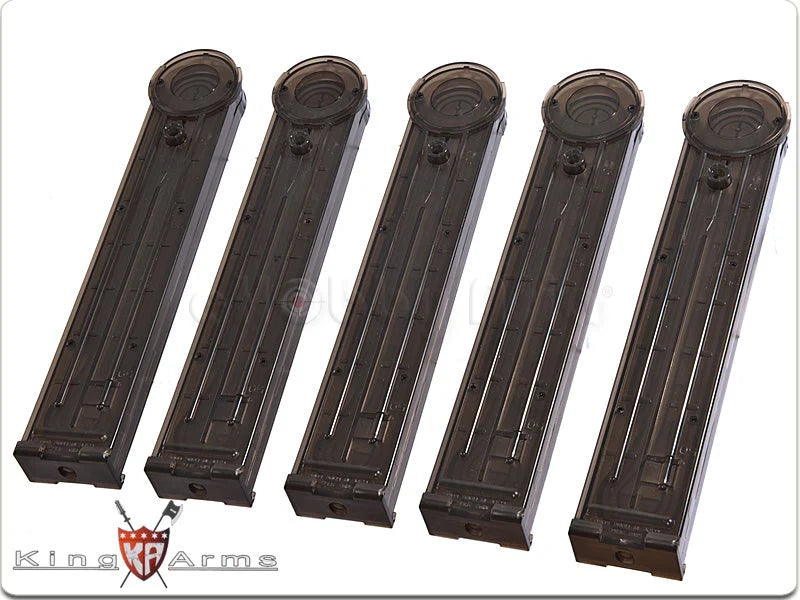 King Arms 100rd Mid-CAP Magazine for P90 Series Airsoft AEG Rifles (Package: Set of 5) i