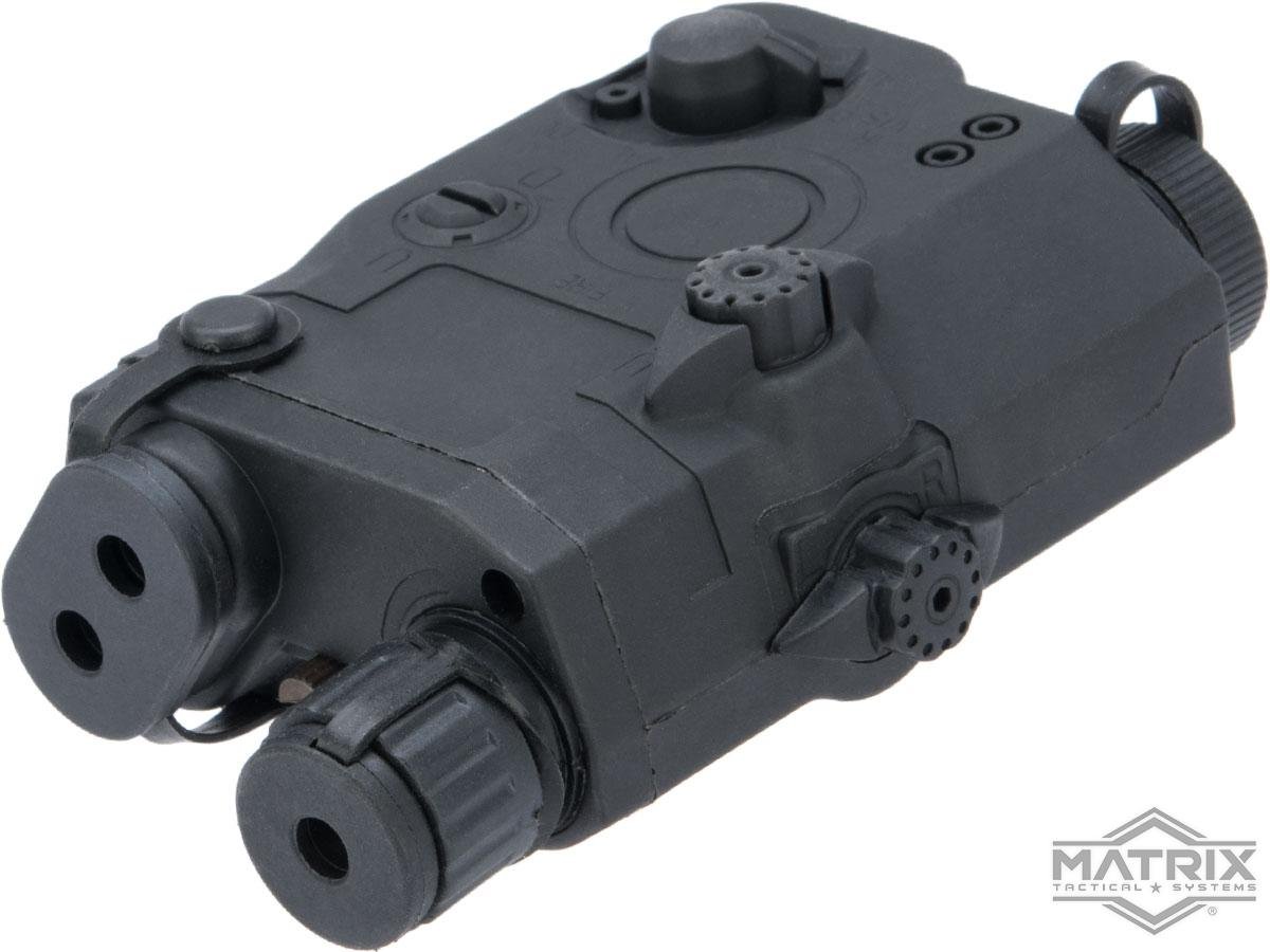 Matrix Airsoft PEQ-15 Battery Box w/ Laser System - Red Laser (Color: Black) image 0