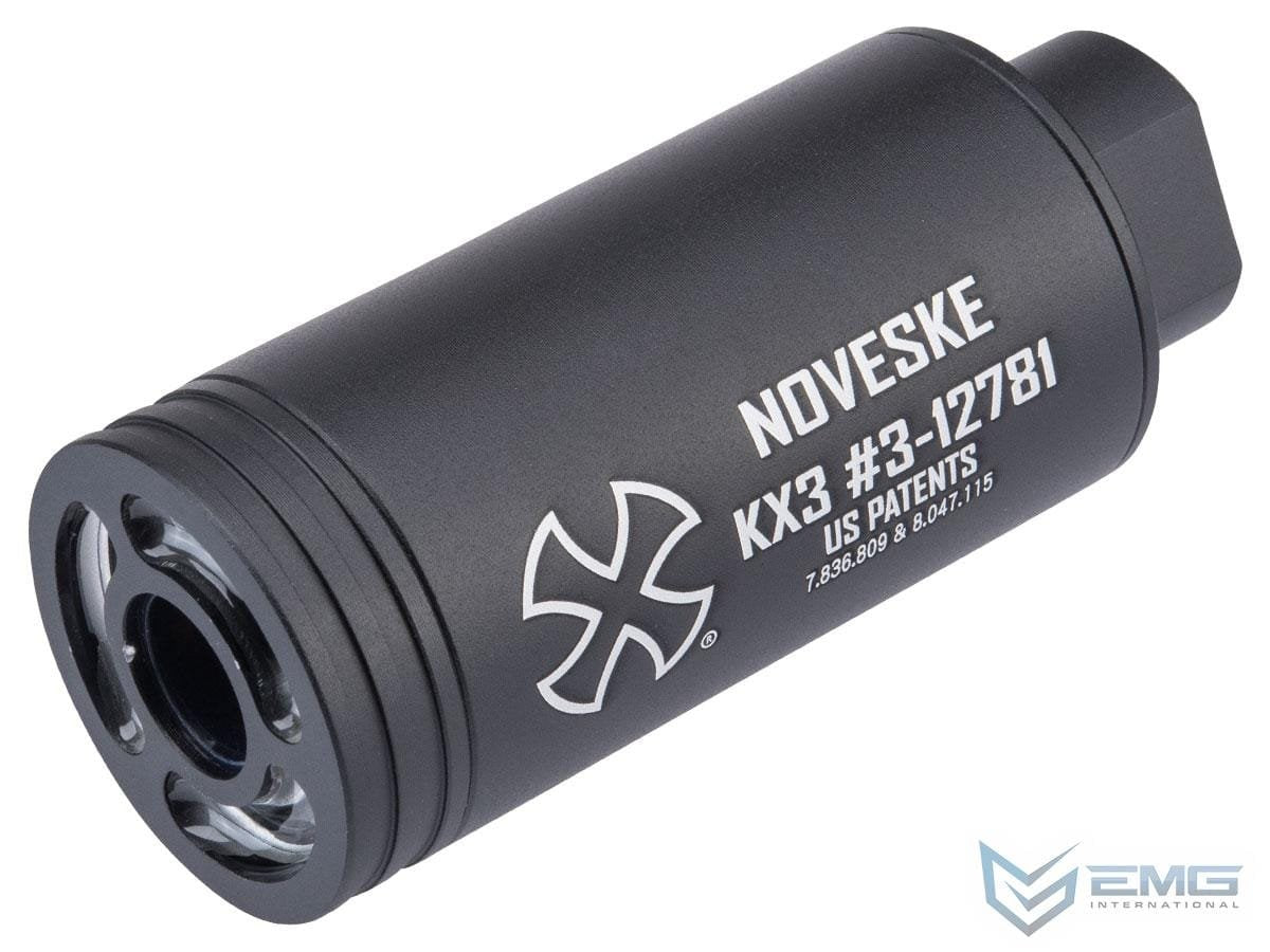 EMG Noveske KX3 Flash Hider w/ Built-In Spitfire Rechargeable Tracer (Color: Black / 14mm CCW) image 0