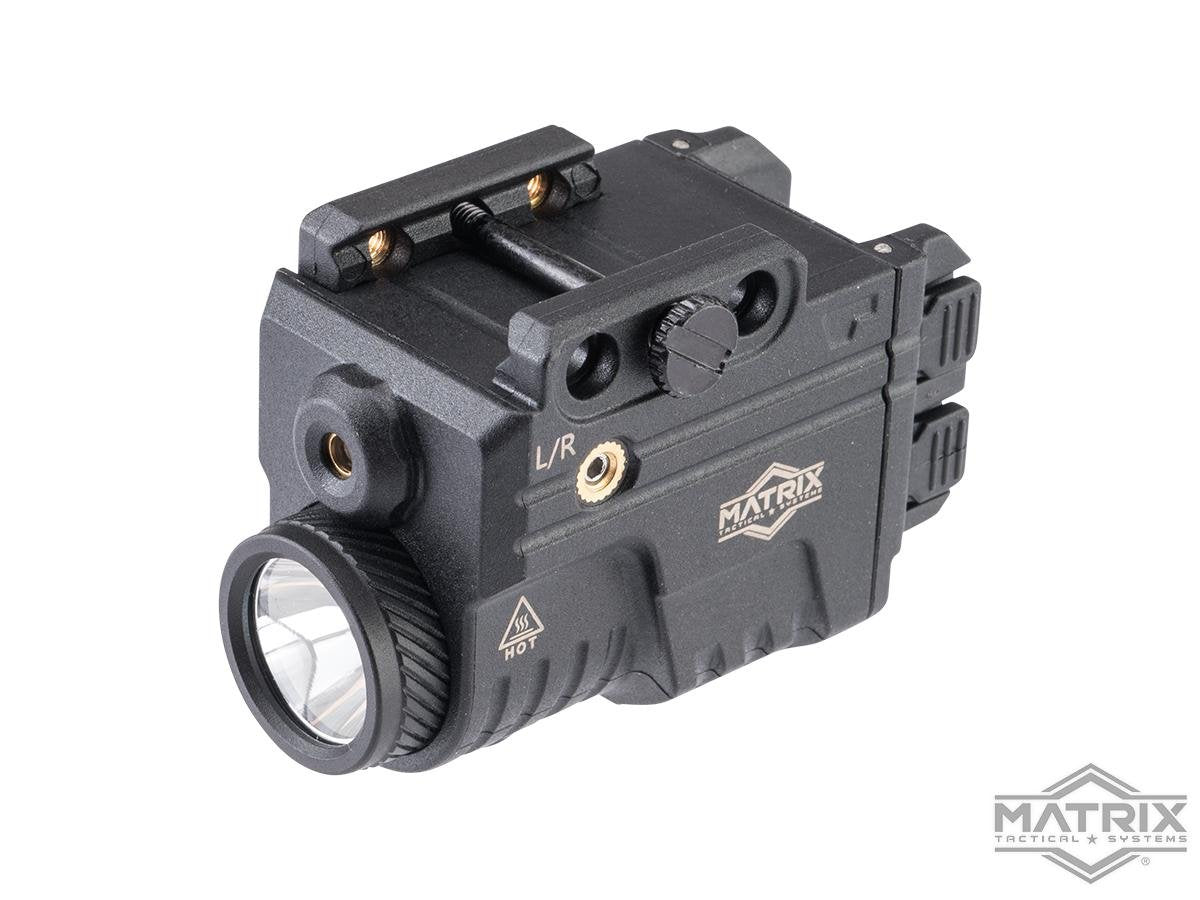 Matrix Max Tactical Rechargeable Compact Weapon Mount Tactical Flashlight (Model: Alpha 600 Lumen / w/ Green Laser) image 0