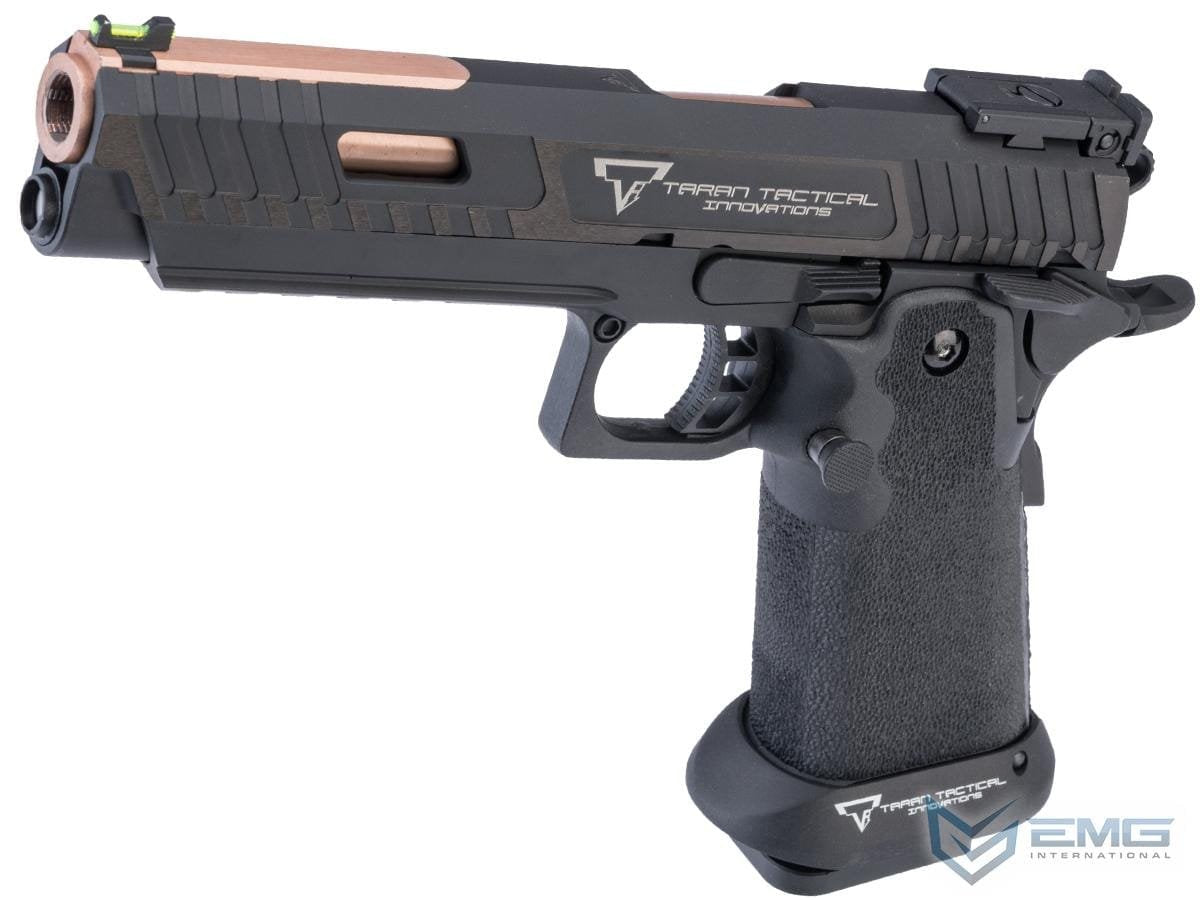 EMG TTI Licensed JW3 2011 Combat Master Full Auto Select Fire Airsoft Training Pistol w/ Custom Island Barrel image 0