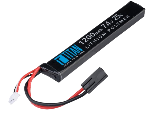 Titan Power 7.4v 25C Stick Type LiPo Battery (Model: Small Tamiya / 1200mAh) image 0