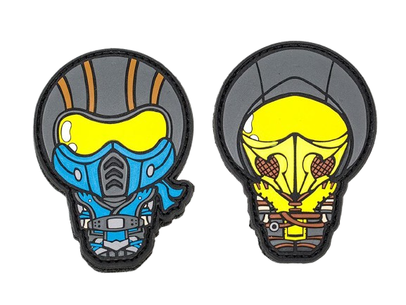 Aprilla Design "Apex Element Ninjas" PVC Morale Patch Set image 0