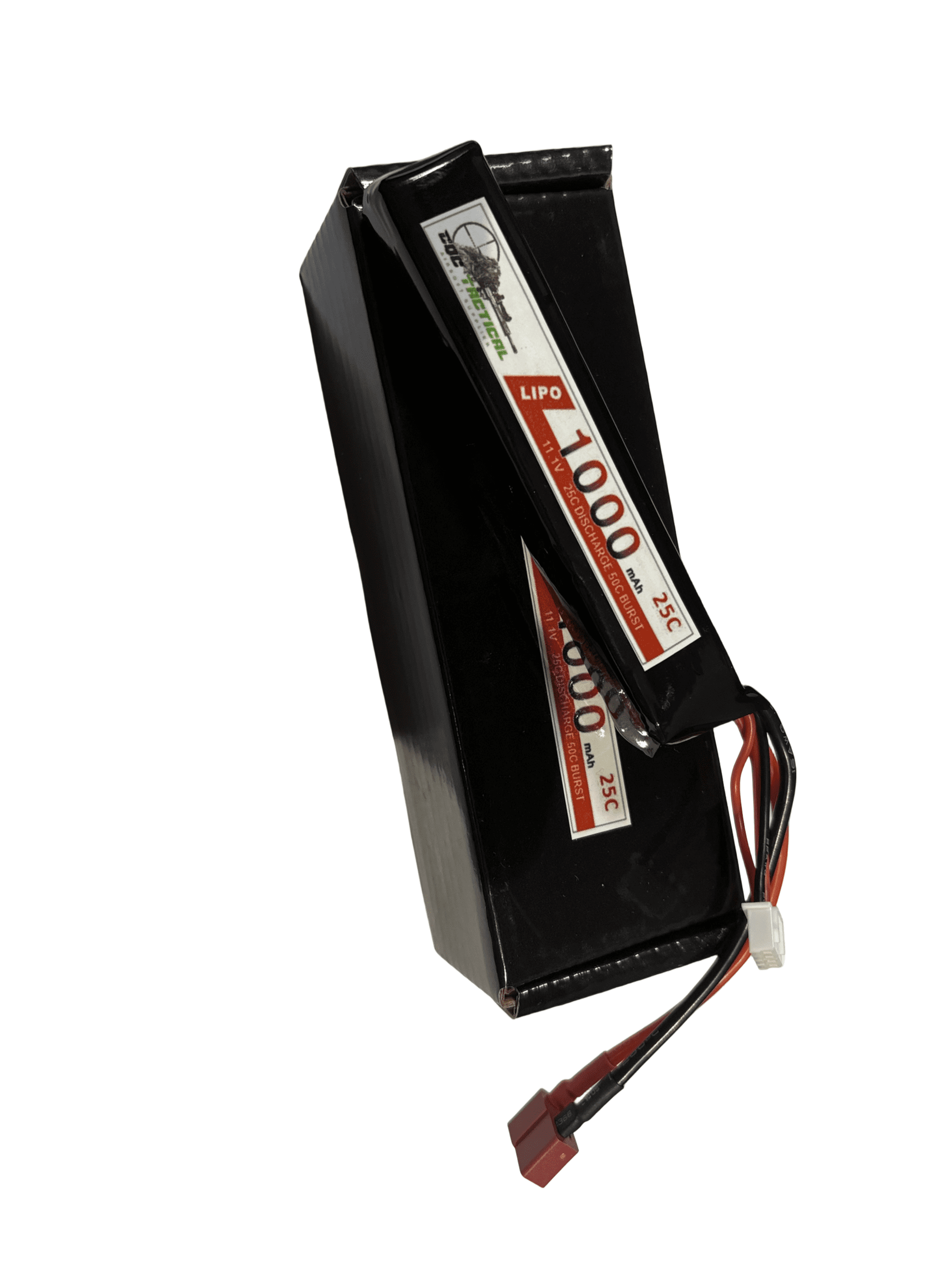 CQC Airsoft 25C 1000mAh 11.1V Battery – Deans – Short Stick