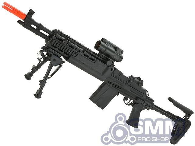 6mmProShop Full Metal "Evil Black Rifle" M14 EBR Enhanced Airsoft AEG Rifle image 0