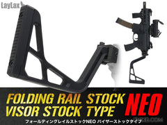 Laylax First Factory Neo Folding Visor Stock for Picatinny Rail Mounts image 0