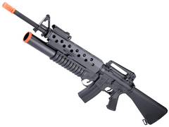 Cybergun x Colt M16A3 Airsoft AEG Rifle w/ M203 40mm Grenade Launcher & E-Shooter Kestrel ETU - E&C