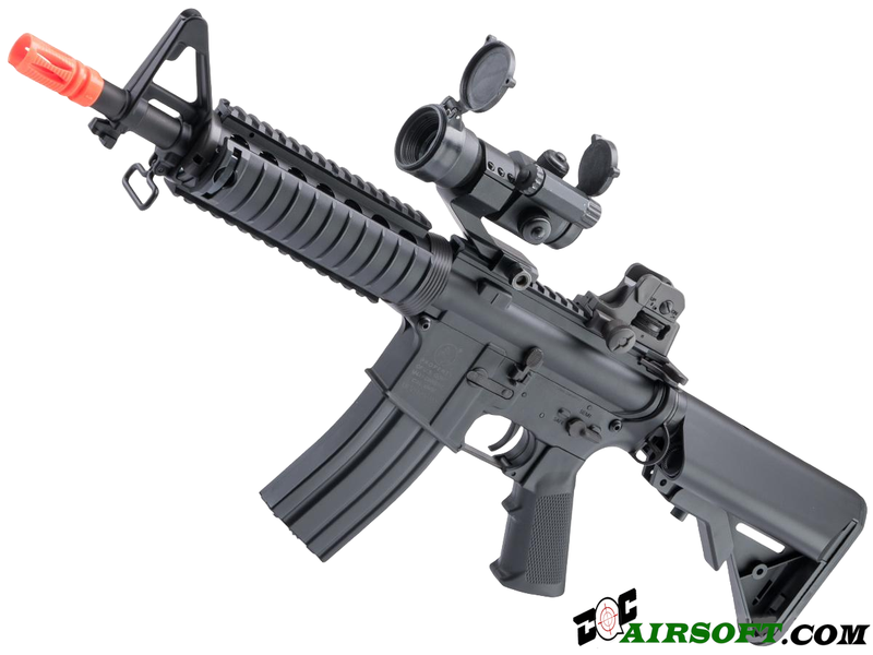 Cybergun x Colt M4 CQB-R SOPMOD Airsoft AEG w/ LiPo Ready Metal Gearbox - CYMA
(Color: Black