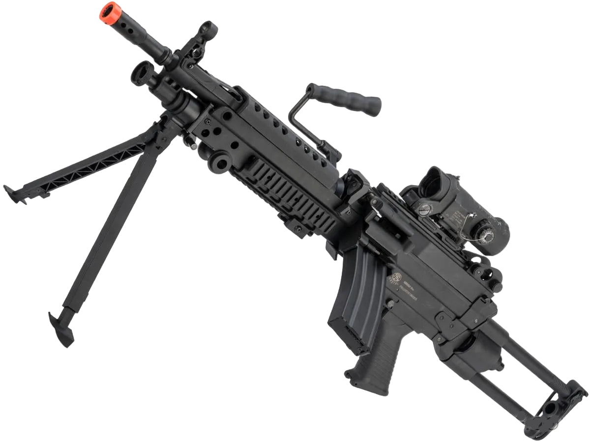 Cybergun x FN M249 MINIMI "Featherweight" Airsoft Machine Gun
(Model: Para / Black / 400 FPS)