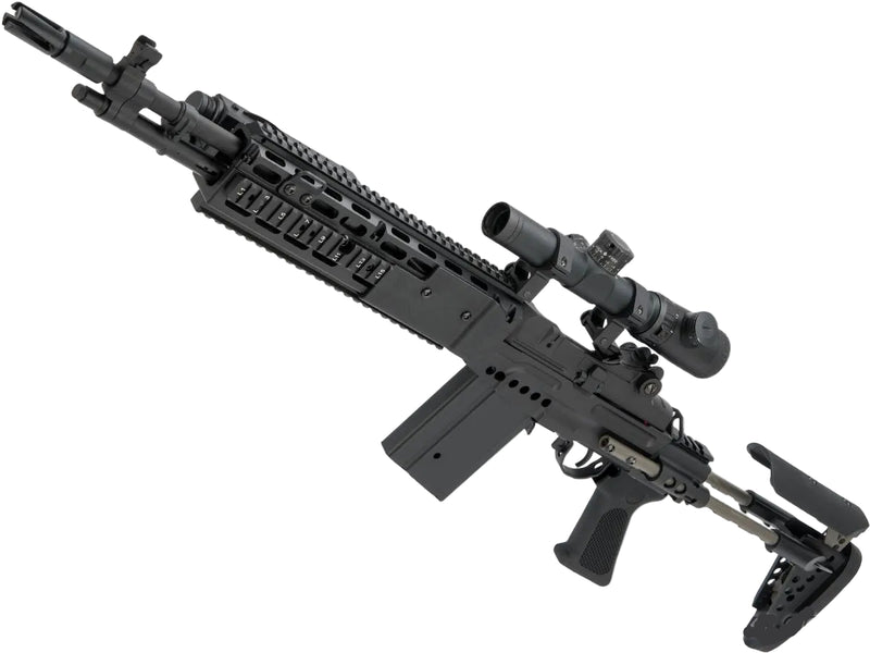CYMA Sport Full Metal M14 EBR Designated Marksman Rifle Airsoft AEG
(Color: Black / EBR Stock)