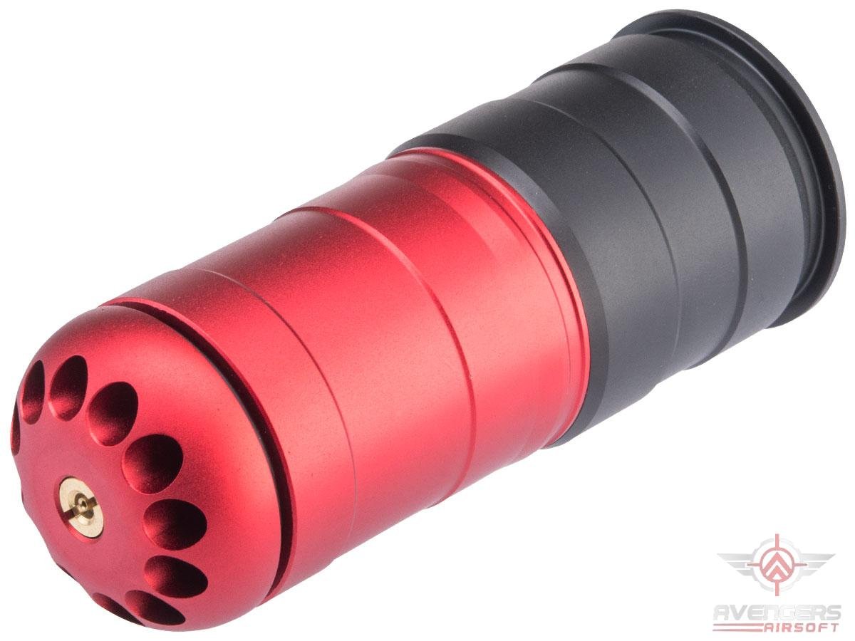 Avengers 40mm Airsoft Gas Grenade Shell (Model: 96rd Shower / Red Matte / Single Shell) image 0
