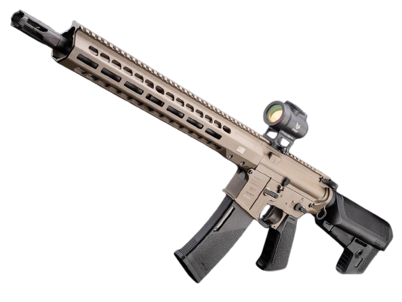 EMG X Krytac BARRETT Licensed REC7 MK3 Airsoft AEG Rifle (Model: FDE Carbine / 400 FPS / Gun Only) image 0