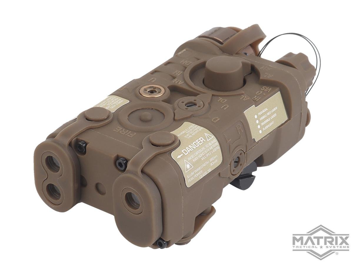 Matrix Mini PEQ-NGAL Next Generation Red / IR Dual Laser and Flashlight (Color: Tan) image 0