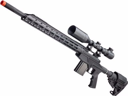 King Arms TWS Gas Powered Airsoft Sniper Rifle w/ CNC M-LOK Handguard (Model: Standard) image 0