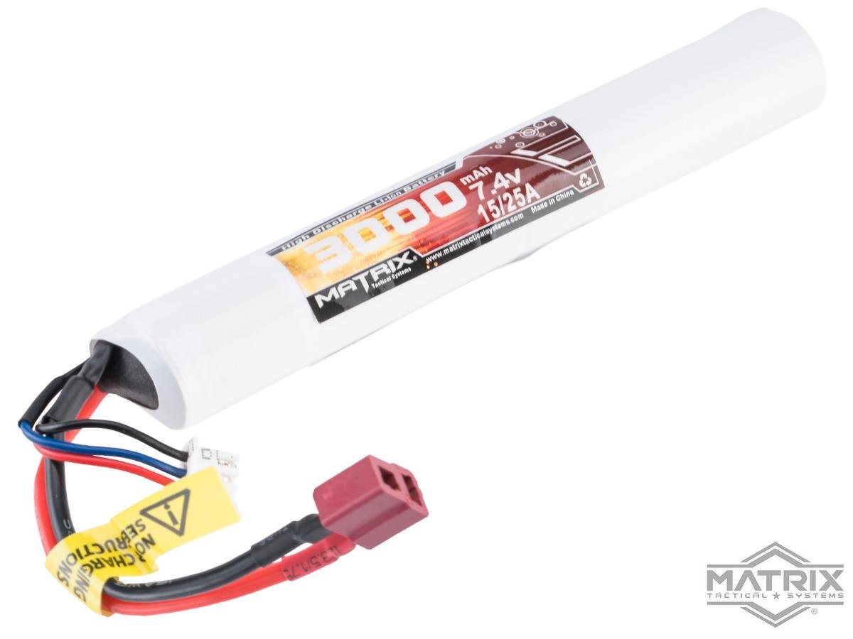 Matrix High Performance 7.4V Stick Type Airsoft Li-Ion Battery (Model: 3000mAh / 10C / For Deans / T-Plug Connector) image 0