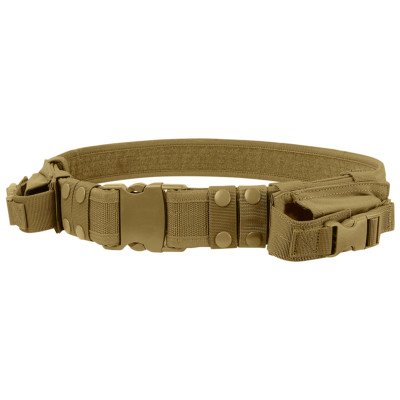 Condor Tactical Pistol Belt w/ Mag Pouches (Color: Coyote Brown) image 0