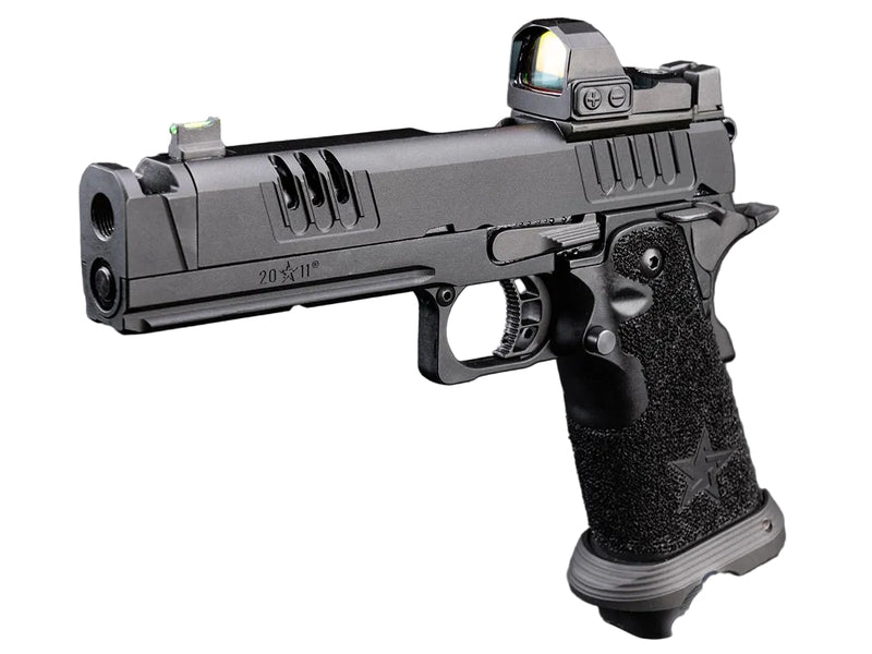 6mmProShop x Staccato XC 2011 Gas Blowback T8 Airsoft Pistol w/ Muzzle Compensator
(Model: Green Gas / Gun Only)