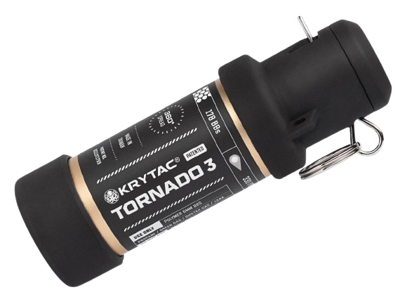 KRYTAC TORNADO 3 / Timed Reusable Green Gas Airsoft BB Grenade GLD image 0