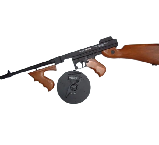 CYMA Chicago Typewriter Tommy Gun Full Size Airsoft AEG with Drum Magazine image 0