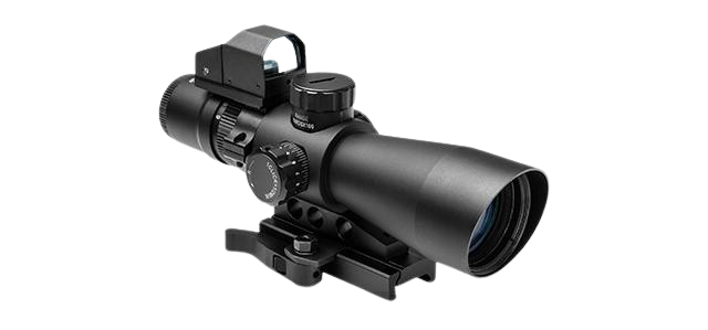 NcStar USS Gen II 3-9x42 Illuminated Tactical QD Scope (Green/Blue) w/ Micro Dot (Red) - P4 Sniper image 0